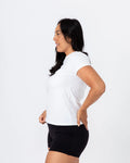 QHAZ Womens white T shirt #1001